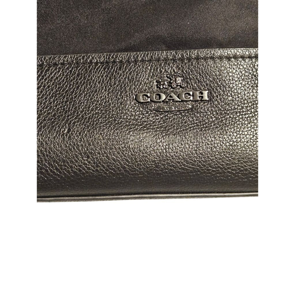Coach Black Nylon Leather Trim Tote Bag One Size - Picture 9 of 16